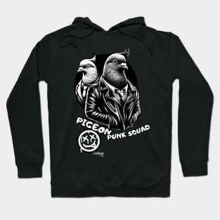 Pigeon Punk Squad: Gray Birds on the Block! Hoodie